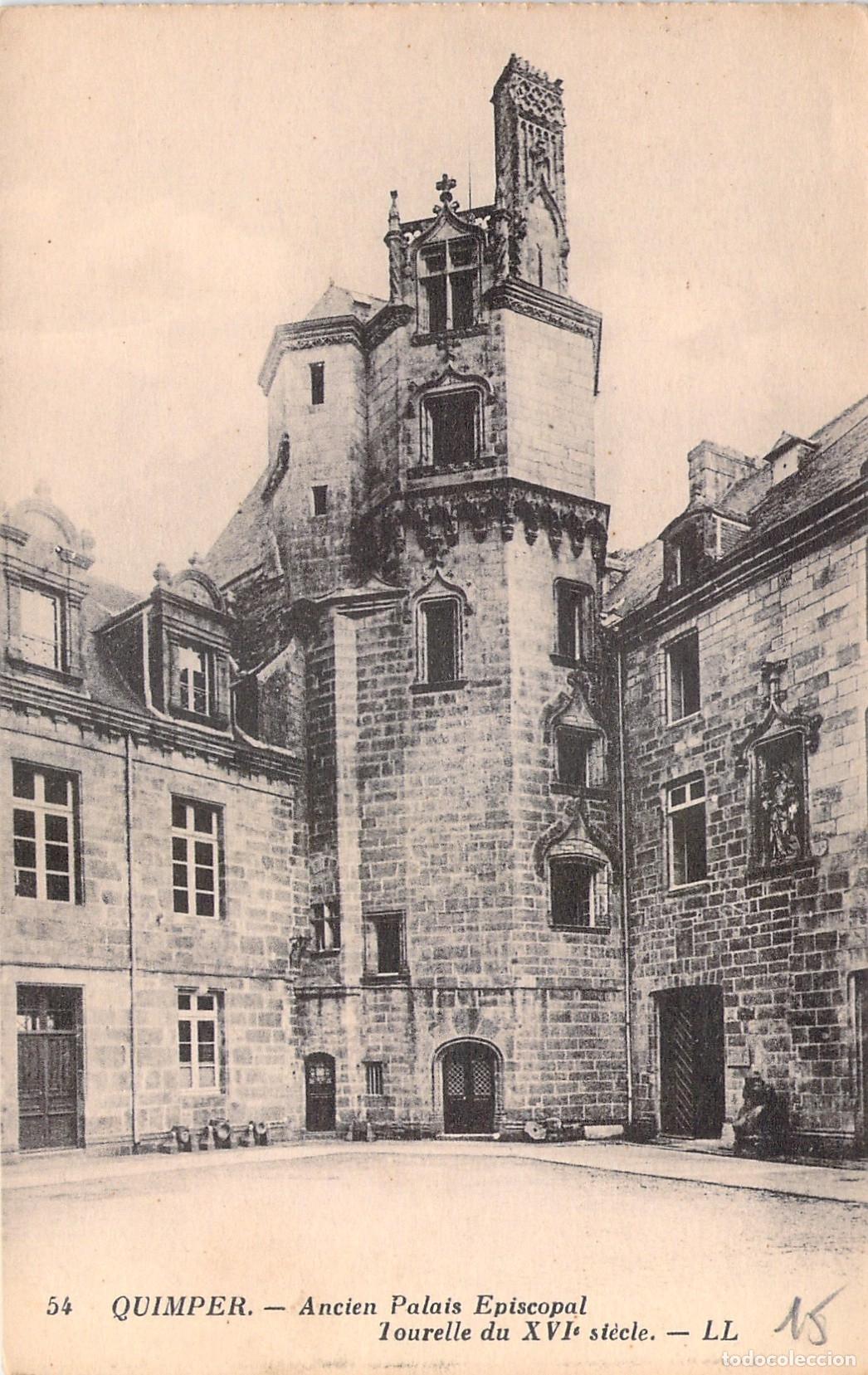 Cartoline: Postal de Quimper Francia Ancien Palais Episcopal