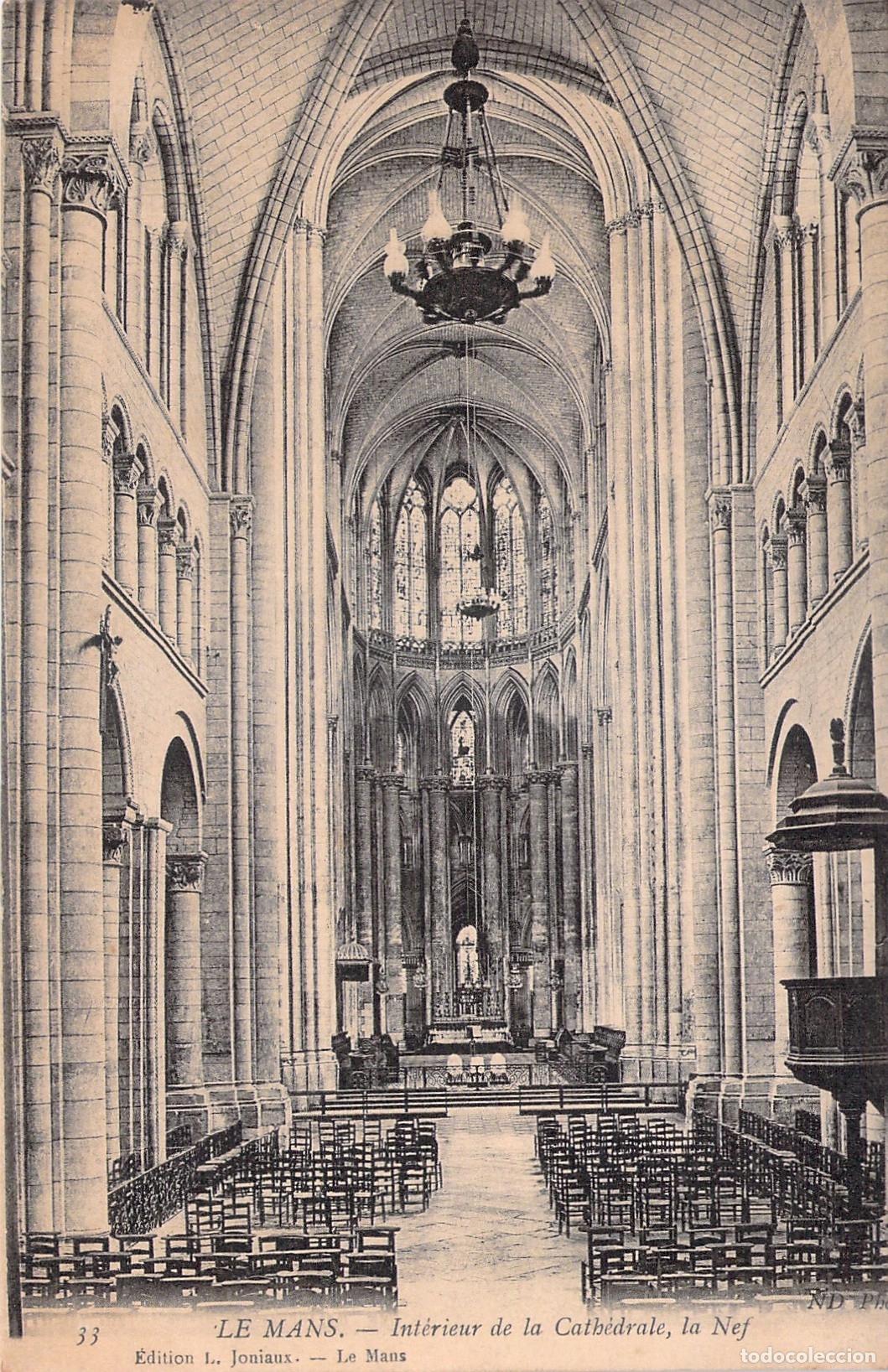 Cartoline: Postal de la Catedral de Le Mans en Francia