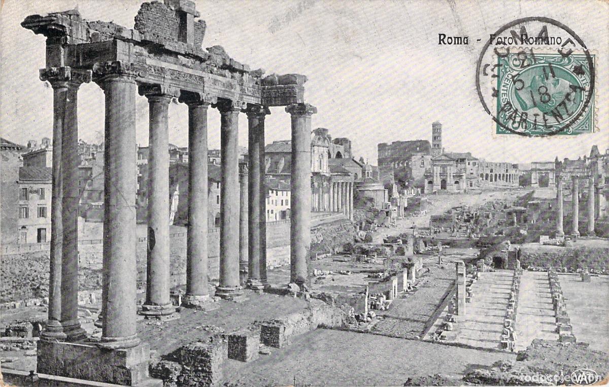 Postales: Postal de las Ruinas del Foro Romano en Roma