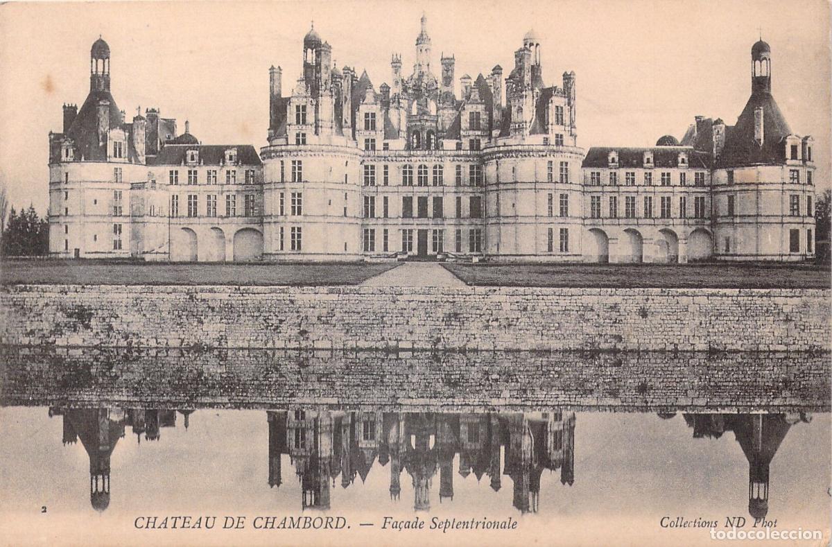 Cartes Postales: Postal del Castillo de Chambord Fachada Septentrional Francia