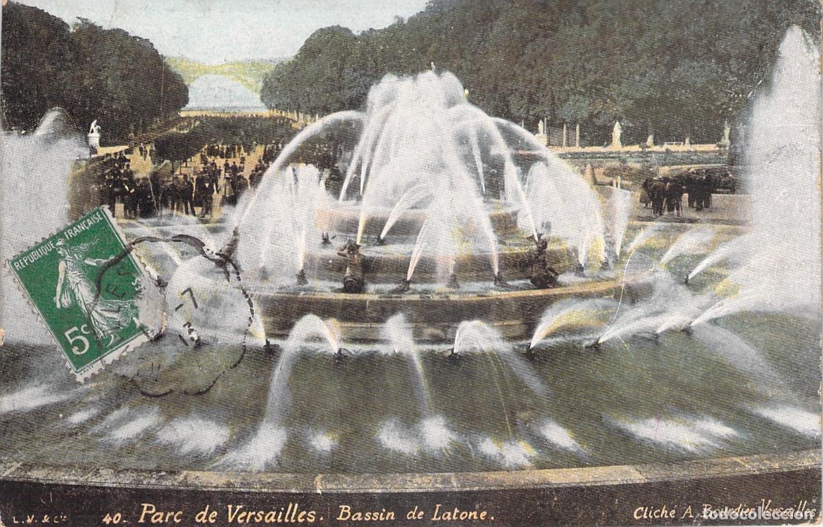 Postkarten: Postal del Palacio de Versalles, Fuente de Latona