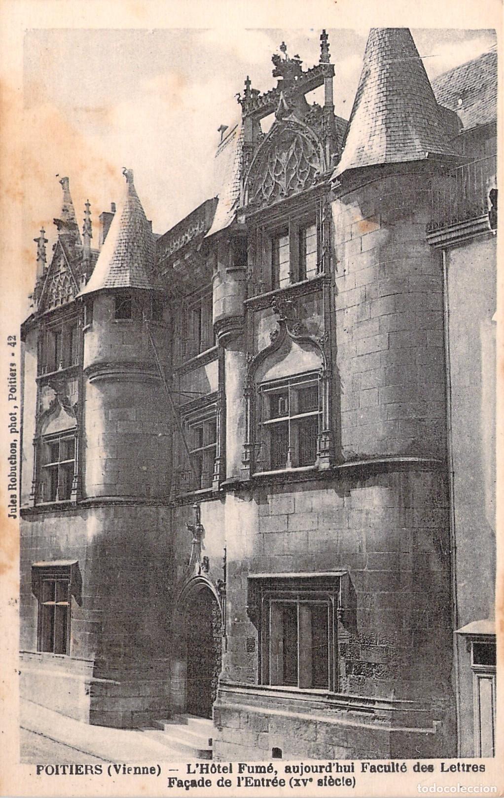Postkarten: Postal de la fachada del H&ocirc;tel Fum&eacute; en Poitiers, Francia