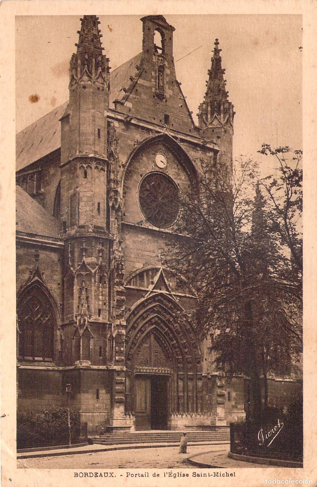 Postkarten: Postal de la Bas&iacute;lica de Saint-Michel en Burdeos, Francia