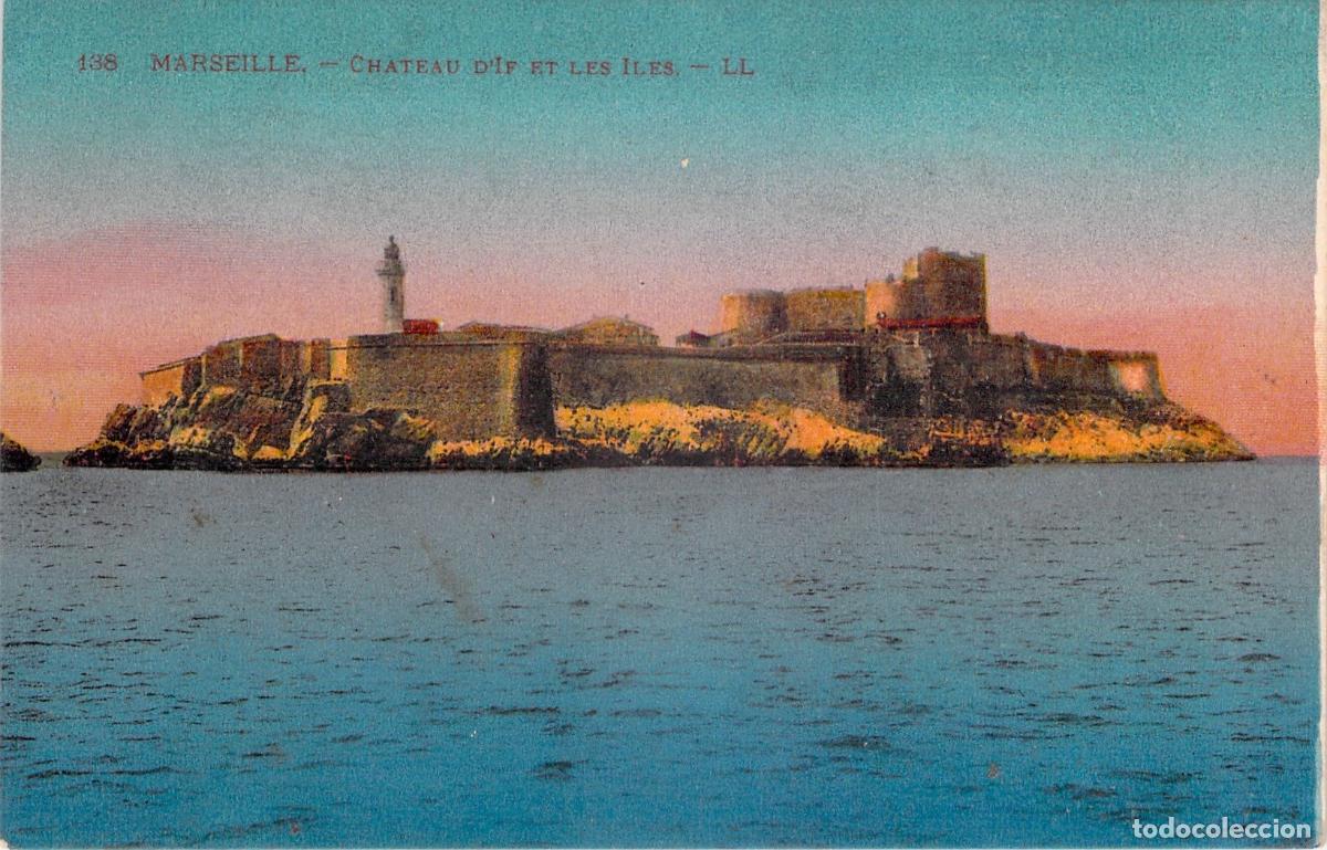 Postales: Postal de Marsella: El Chateau dIf y las islas - Foto 1