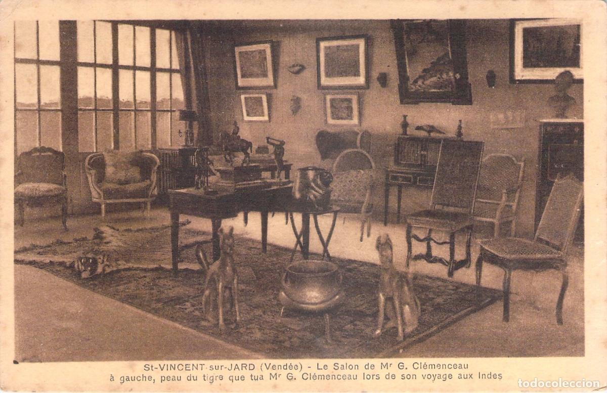Postales: Postal del Sal&oacute;n de Georges Clemenceau en Saint-Vincent-sur-Jard