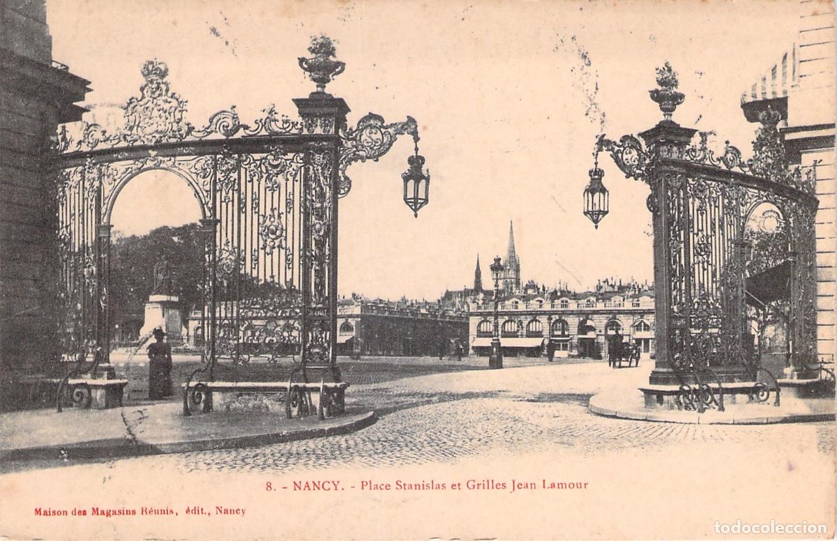 Postales: Postal de Place Stanislas y Rejas Jean Lamour en Nancy