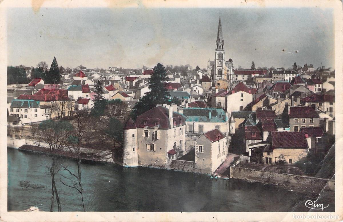 Postales: Postal de vista general de Montmorillon, Francia