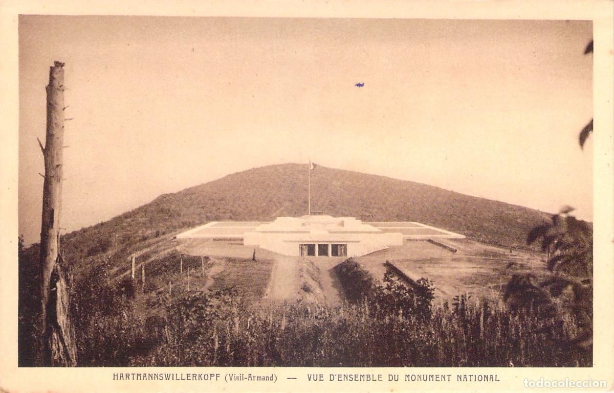 Postales: Postal del Monumento Nacional Hartmannswillerkopf en Alsacia