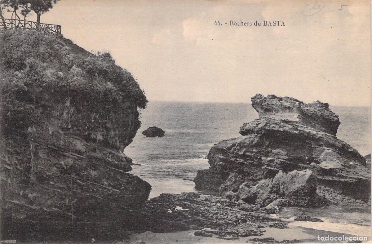Cartes Postales: Postal de Rochers du Basta en Biarritz, Francia