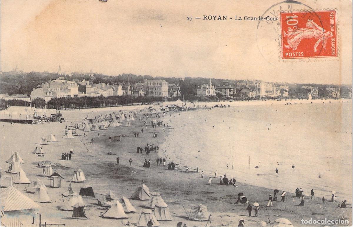Cartoline: Postal de la playa La Grande-Conche en Royan