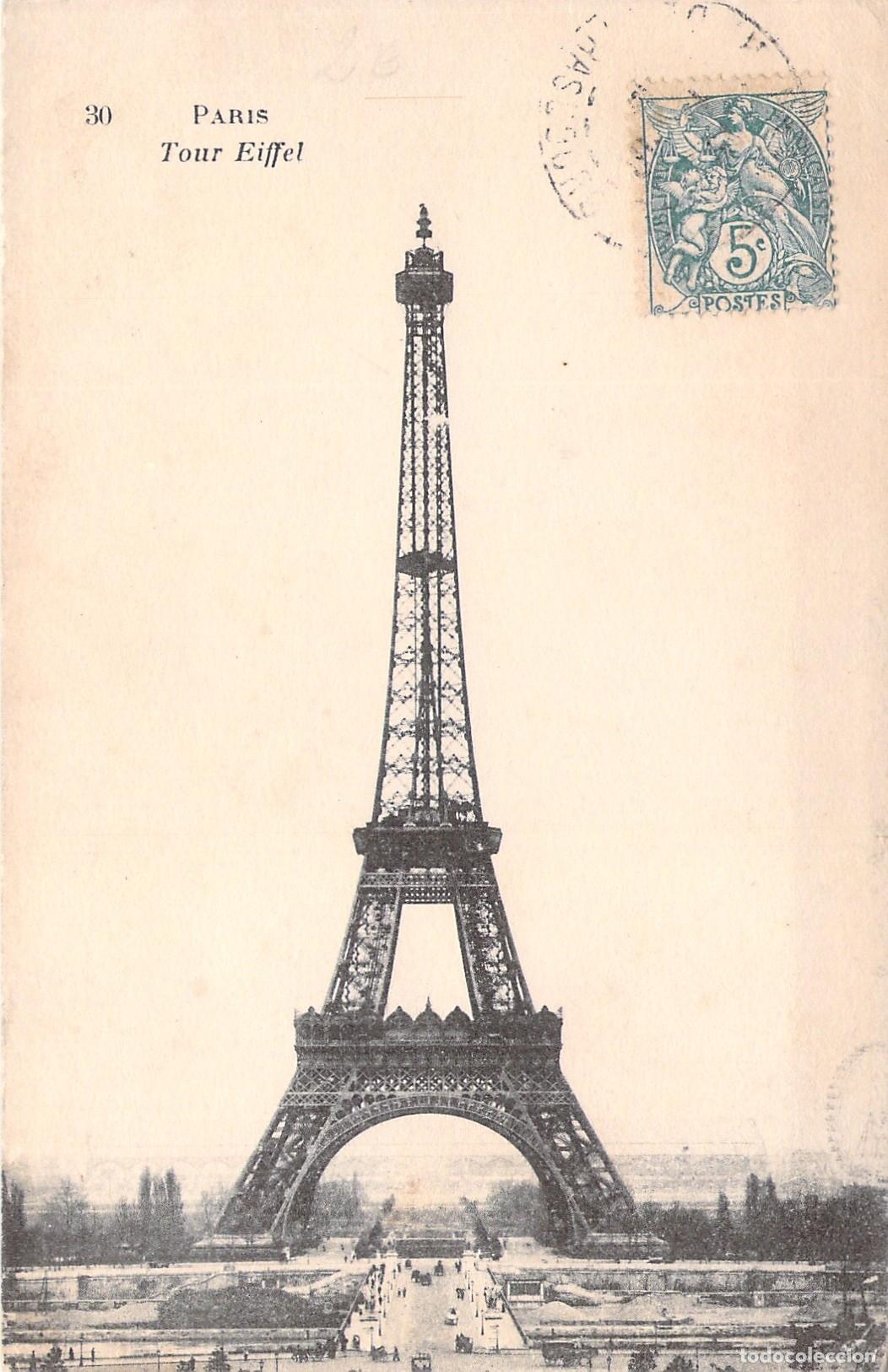 Cartoline: Postal de la Torre Eiffel en Par&iacute;s