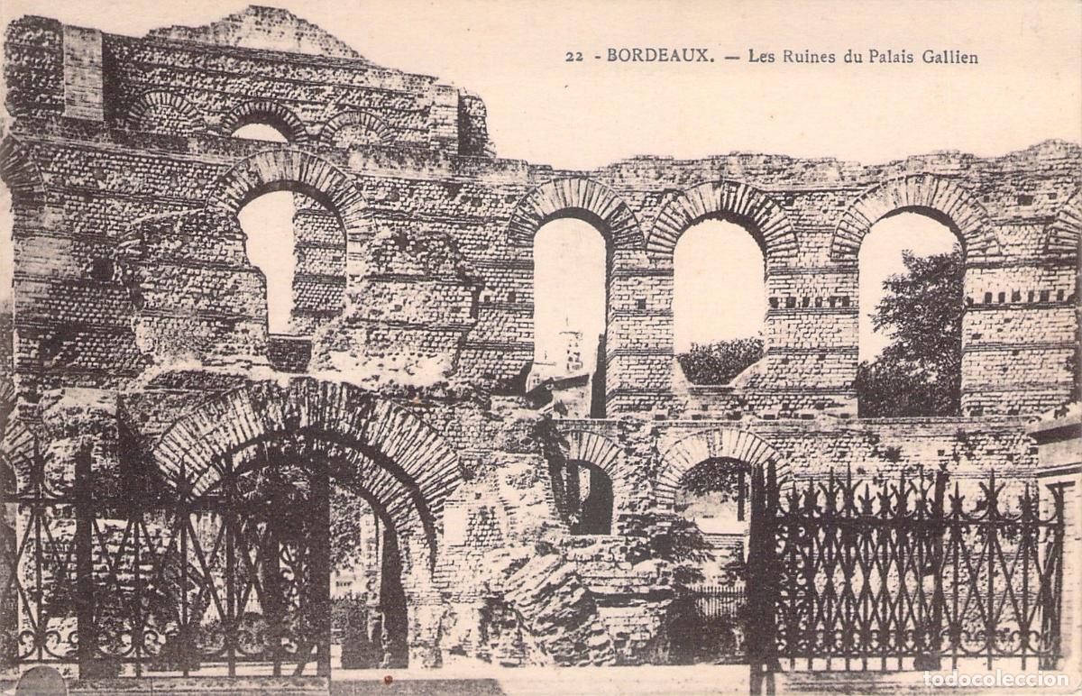 Cartoline: Postal de las ruinas del Palacio Gallien en Bordeaux