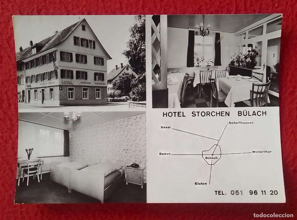 Cartoline: POSTAL POST CARD POSTKARTE HOTEL RESTAURANT STORCHEN B&Uuml;LACH SUIZA SCHWEIZ SUISSE..VUES..FOTO KUNZ...