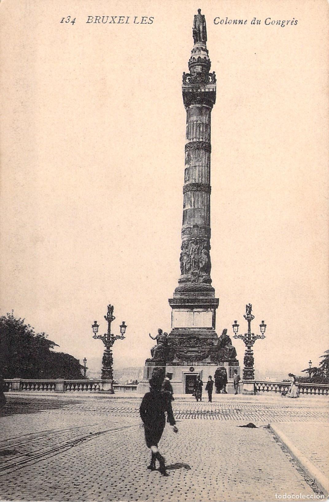 Postkarten: Postal de Bruselas Columna del Congreso en B&eacute;lgica