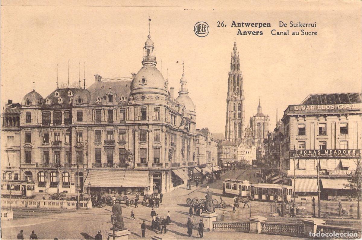 Postkarten: Postal de Amberes, Suikerrui y Catedral de la Virgen