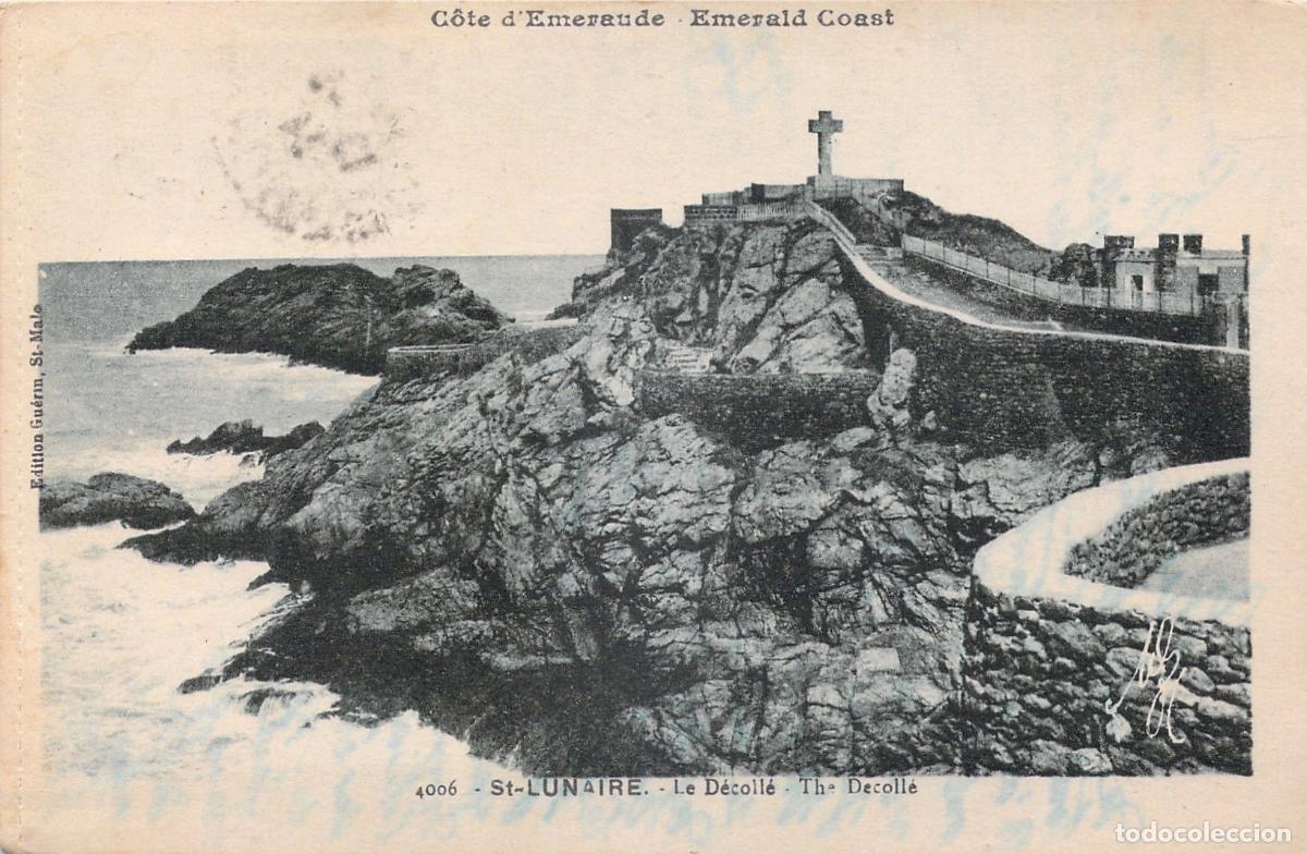 Postales: Postal de Le D&eacute;coll&eacute; en Saint-Lunaire, Costa Esmeralda, Francia
