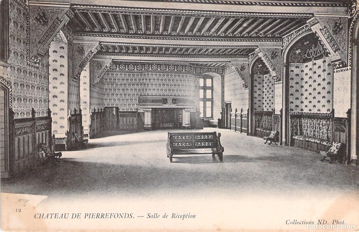 Postales: Postal del Sal&oacute;n de Recepci&oacute;n del Castillo de Pierrefonds