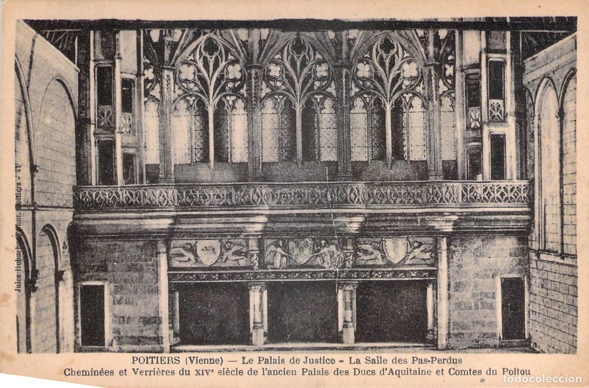 Postales: Postal de Poitiers, Sala de los Pasos Perdidos del Palacio de Justicia