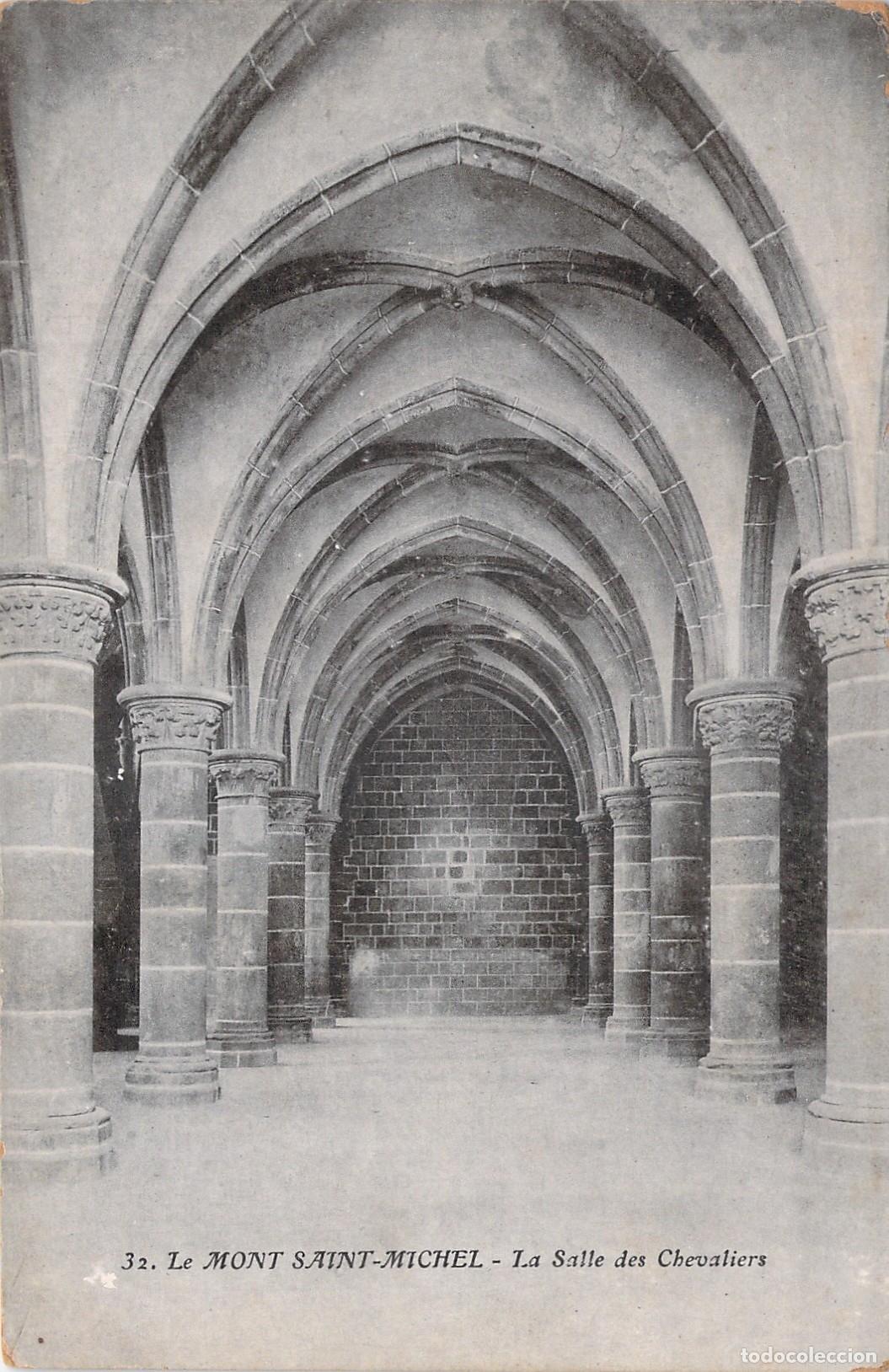 Postales: Postal de la Salle des Chevaliers en Mont Saint-Michel