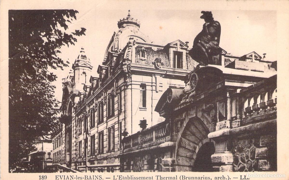 Postales: Postal de Evian-les-Bains, Establecimiento Termal