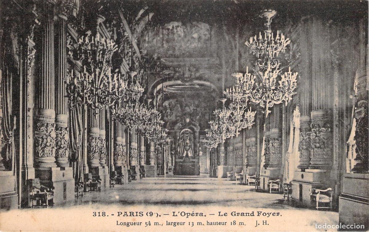 Postales: Postal de Paris: El Grand Foyer de la Opera