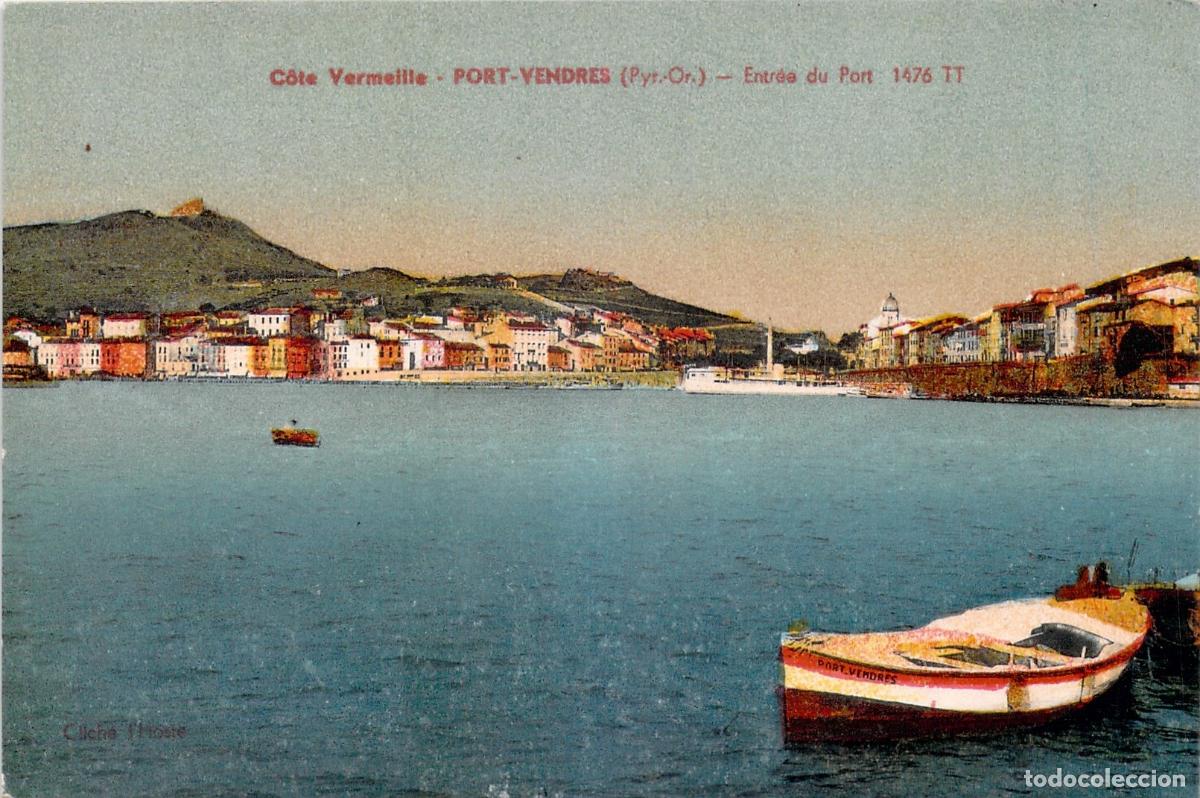 Postales: Postal de la entrada al puerto de Port-Vendres, Francia