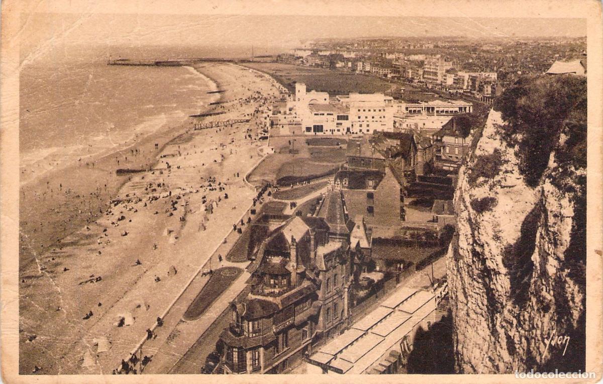 Cartes Postales: Postal de Dieppe vista general de la playa en Francia