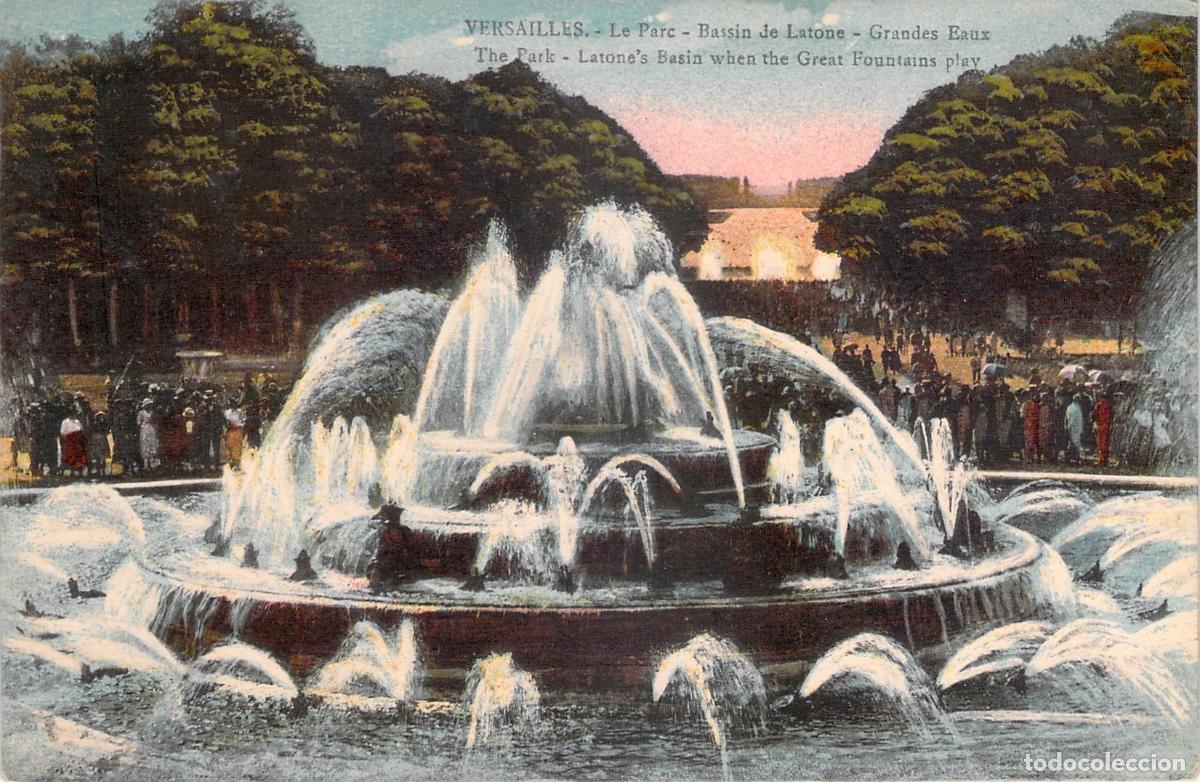 Postales: Postal de Versalles, Fuente de Latona en funcionamiento