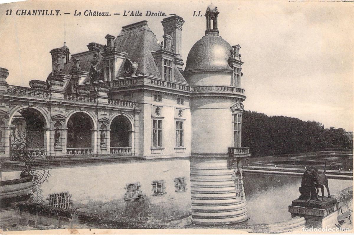 Postales: Postal del Castillo de Chantilly en Francia