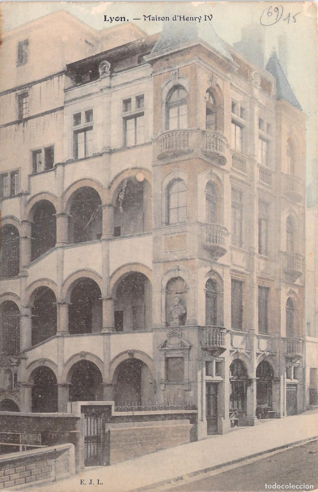 Postales: Postal de Lyon Maison d'Henry IV arquitectura francesa
