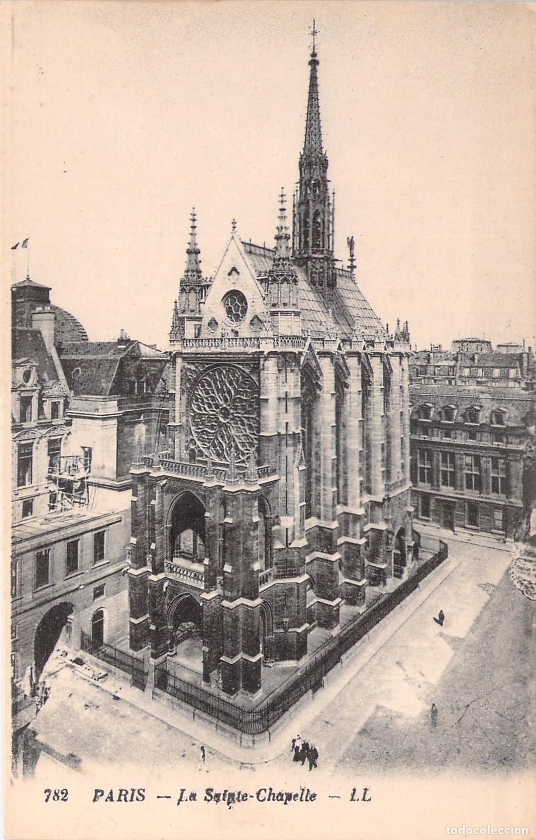 Postales: Postal de la Sainte-Chapelle en Paris, Francia