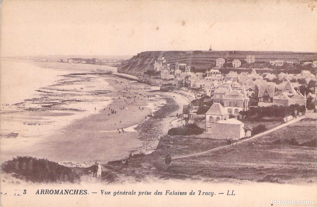 Postales: Postal de Arromanches Vista General desde los Acantilados de Tracy
