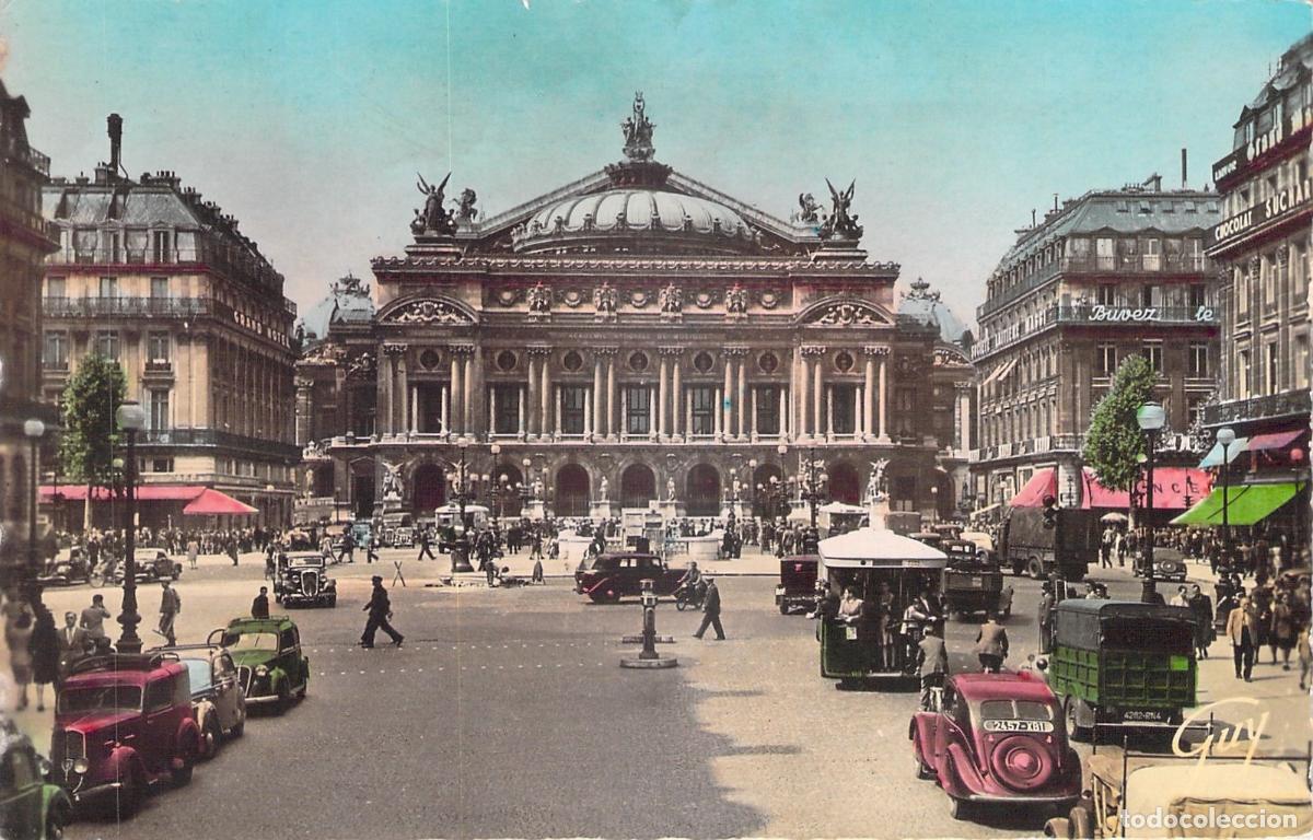 Postais: Postal de la &Oacute;pera Garnier en Par&iacute;s, Francia