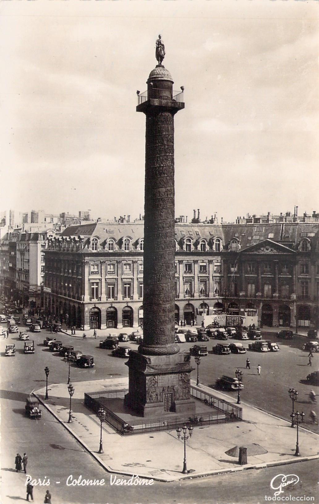 Postkarten: Postal de la Columna Vend&ocirc;me en Par&iacute;s, Francia