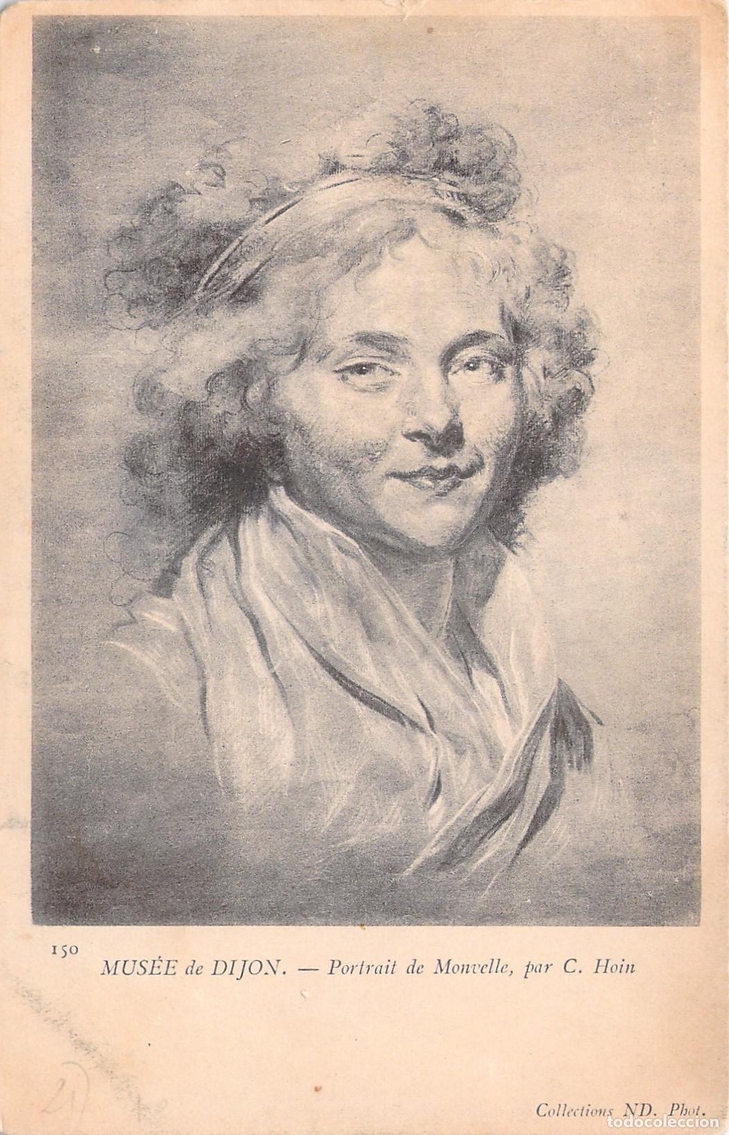 Postales: Postal del Museo de Dijon: Retrato de Monvelle por C. Hoin