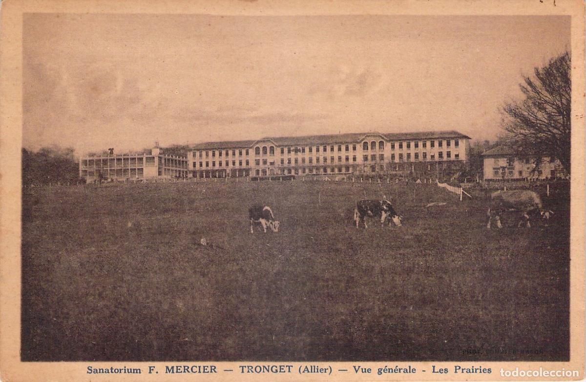 Cartoline: Postal de Sanatorio F. Mercier en Tronget, Allier, Francia