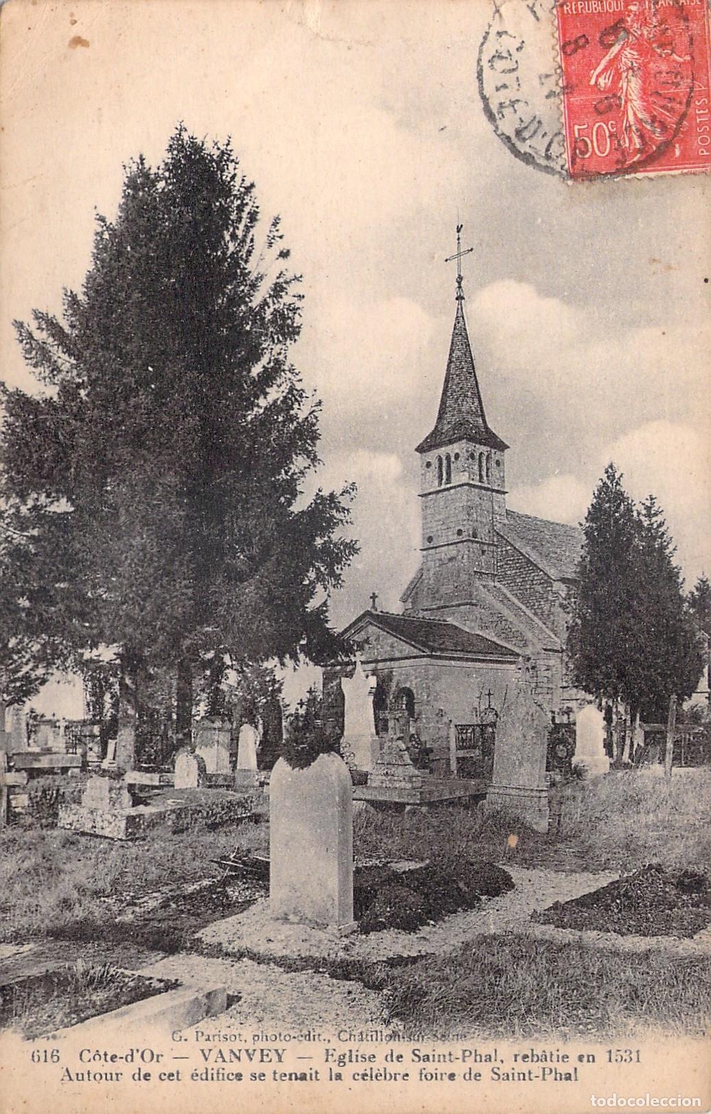Cartoline: Postal de la Eglise de Saint-Phal en Vanvey