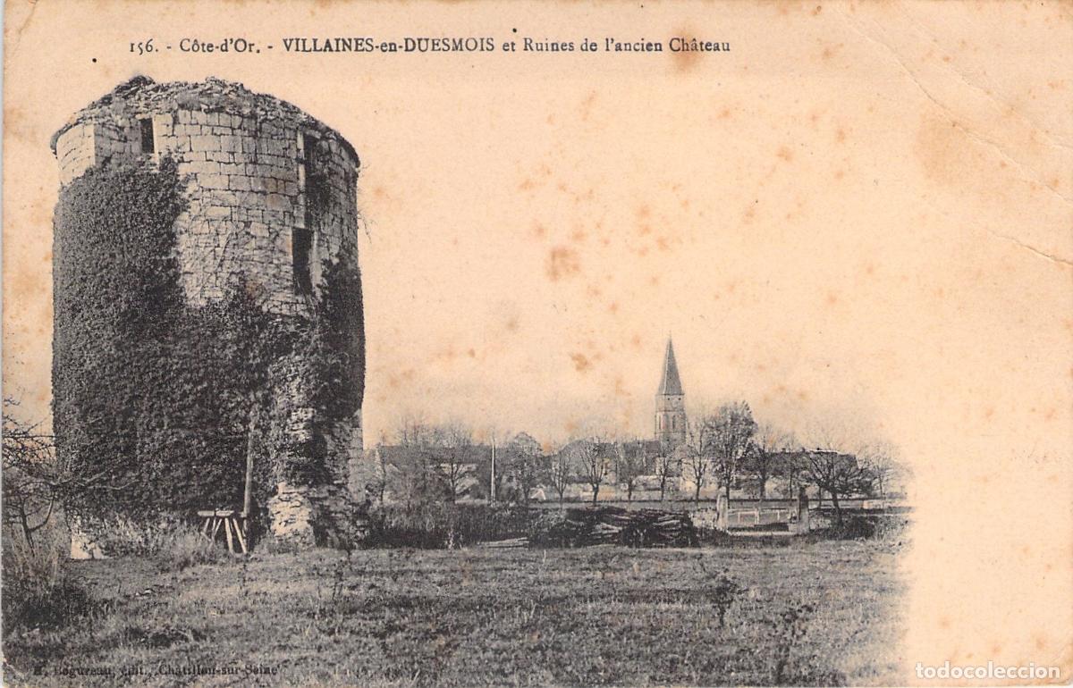 Cartoline: Postal de las ruinas del antiguo castillo en Villaines-en-Duesmois, Francia