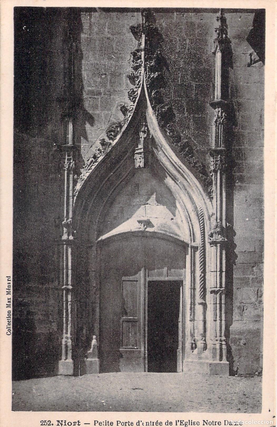 Cartoline: Postal de la entrada de la Iglesia de Notre-Dame en Niort