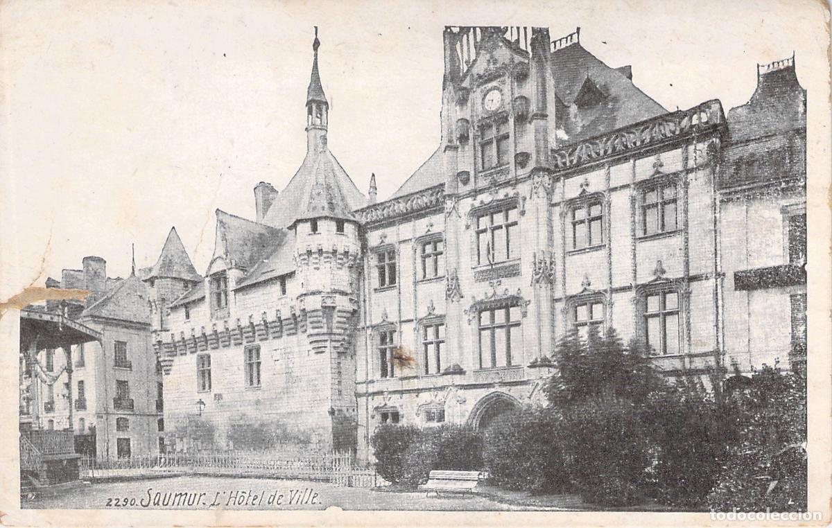 Postais: Postal de Saumur: El Ayuntamiento y su arquitectura hist&oacute;rica