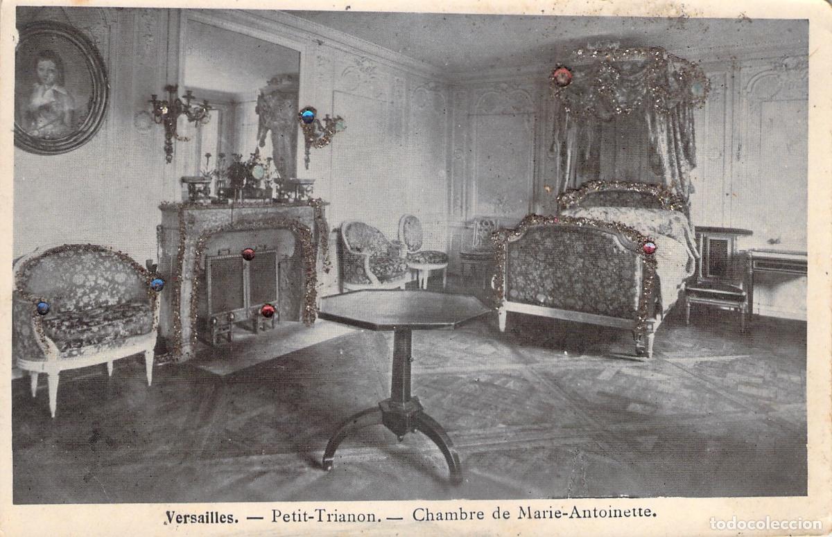 Postais: Postal de la Habitaci&oacute;n de Mar&iacute;a Antonieta en el Palacio de Versalles
