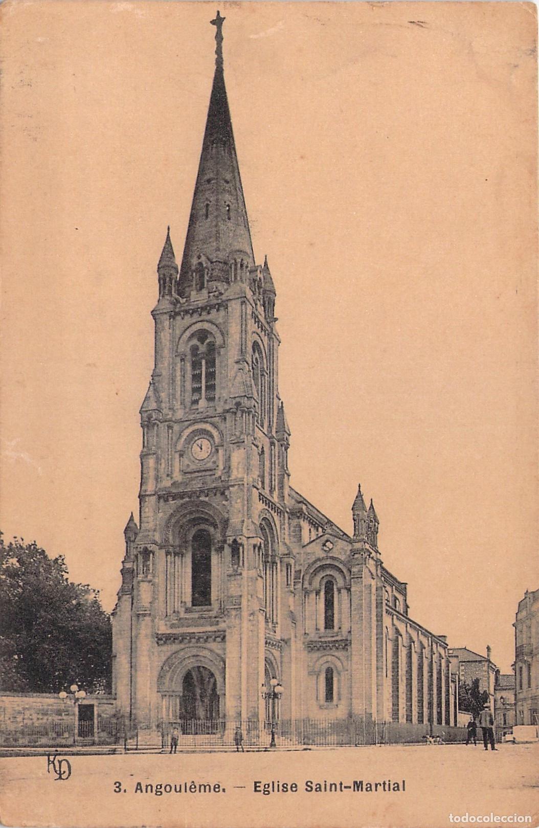 Postais: Postal de la Iglesia de Saint-Martial en Angulema