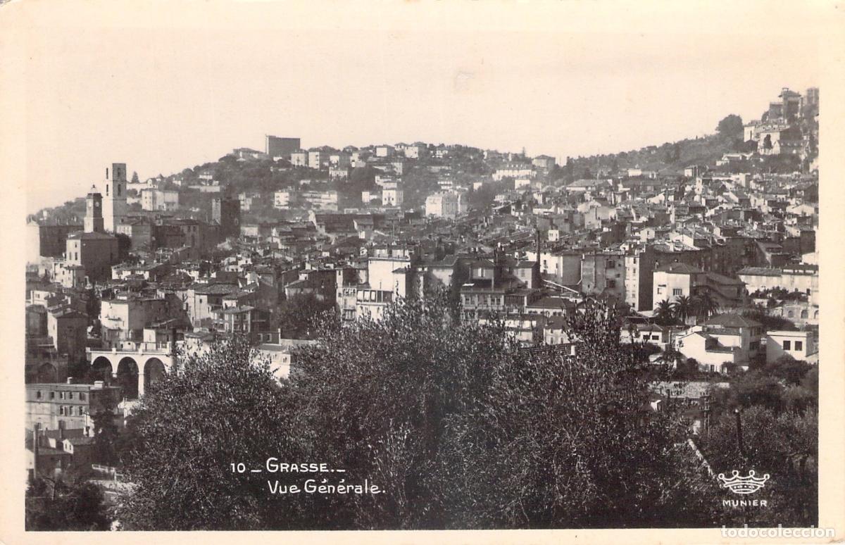 Postkarten: Postal de vista panor&aacute;mica de Grasse, Francia