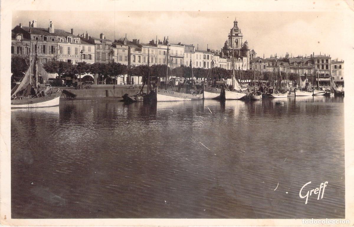 Postkarten: Postal de La Rochelle, el puerto, Cours Wilson y la Torre del Gran Reloj