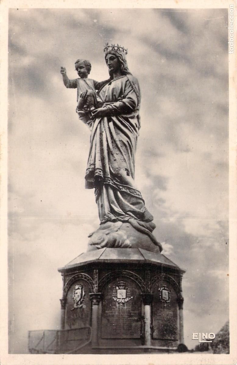 Postkarten: Postal de la Estatua Notre-Dame de France en Le Puy