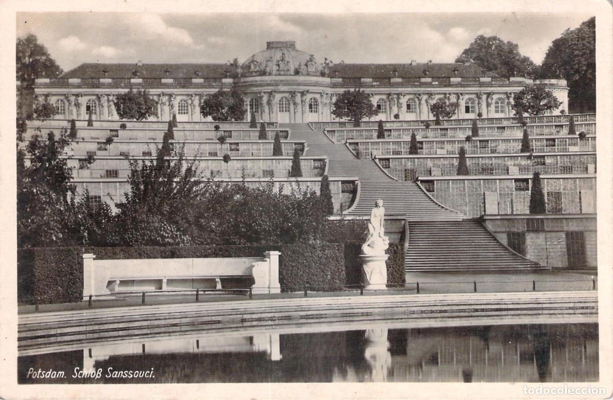 Postkarten: Postal de Potsdam Palacio Sanssouci Alemania