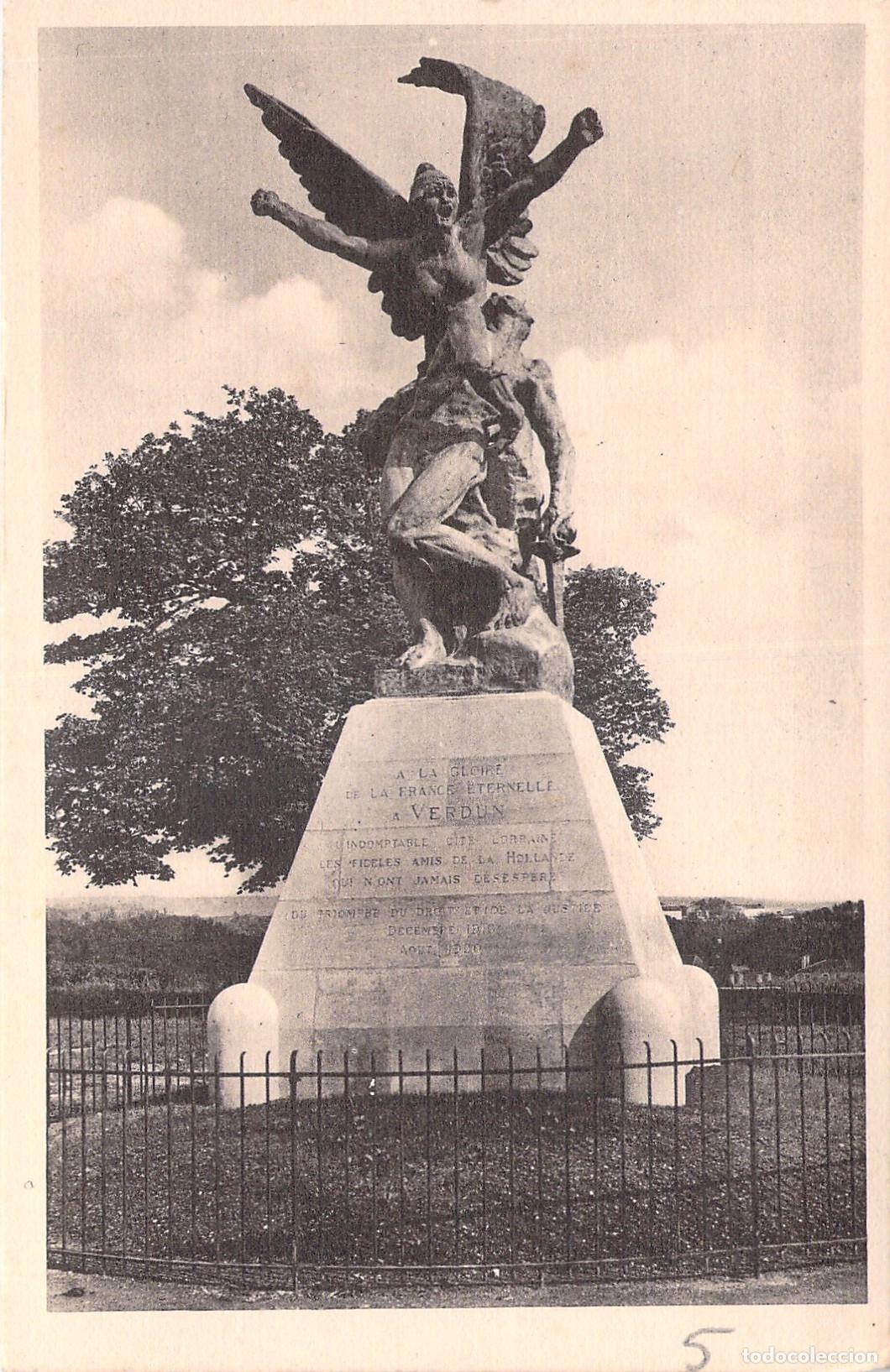 Postkarten: Postal de Verdun, Monumento a la Gloria de Francia y Verdun, escultura de Rodin