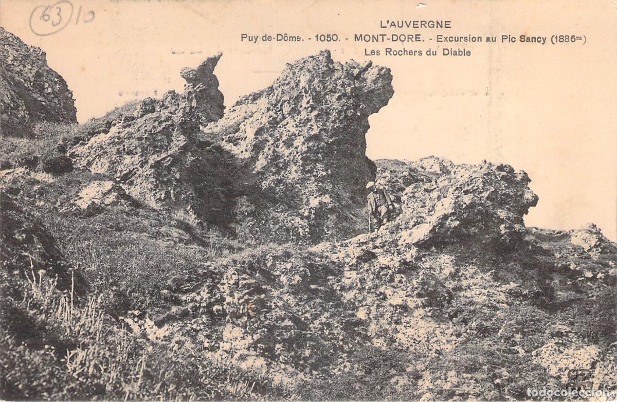 Postkarten: Postal de Les Rochers du Diable en Mont-Dore, Puy-de-D&ocirc;me