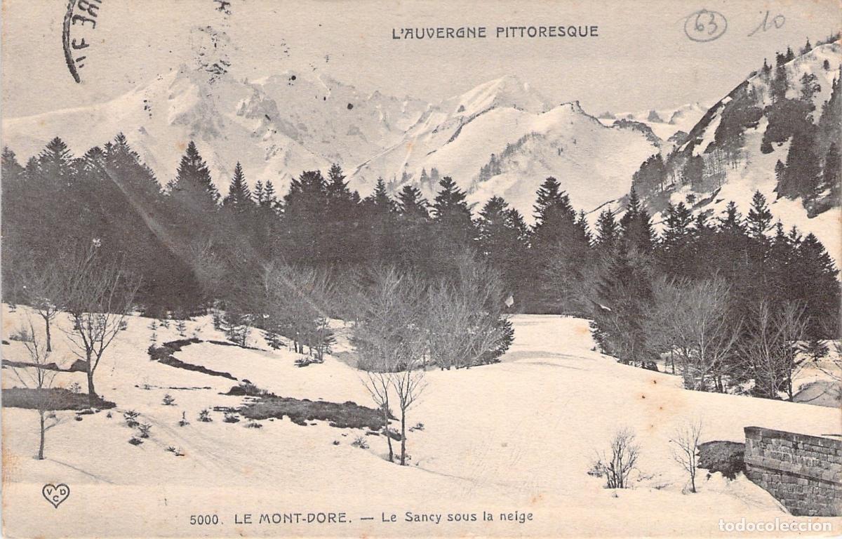 Cartes Postales: Postal de Le Mont-Dore y el monte Sancy cubierto de nieve en Auvernia