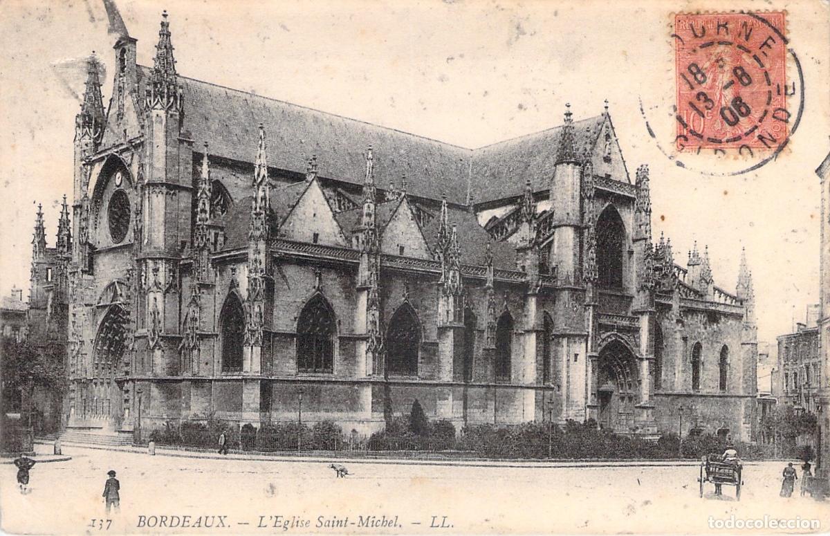 Cartes Postales: Postal de la Iglesia Saint-Michel en Bordeaux, Francia